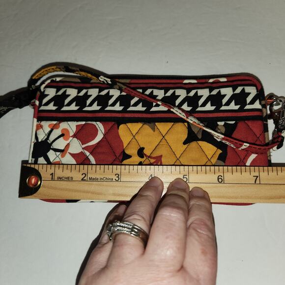 VERA BRADLEY Bittersweet Wristlet Wallet Phone Zip Colorful Quilted Floral Boho - Picture 8 of 10